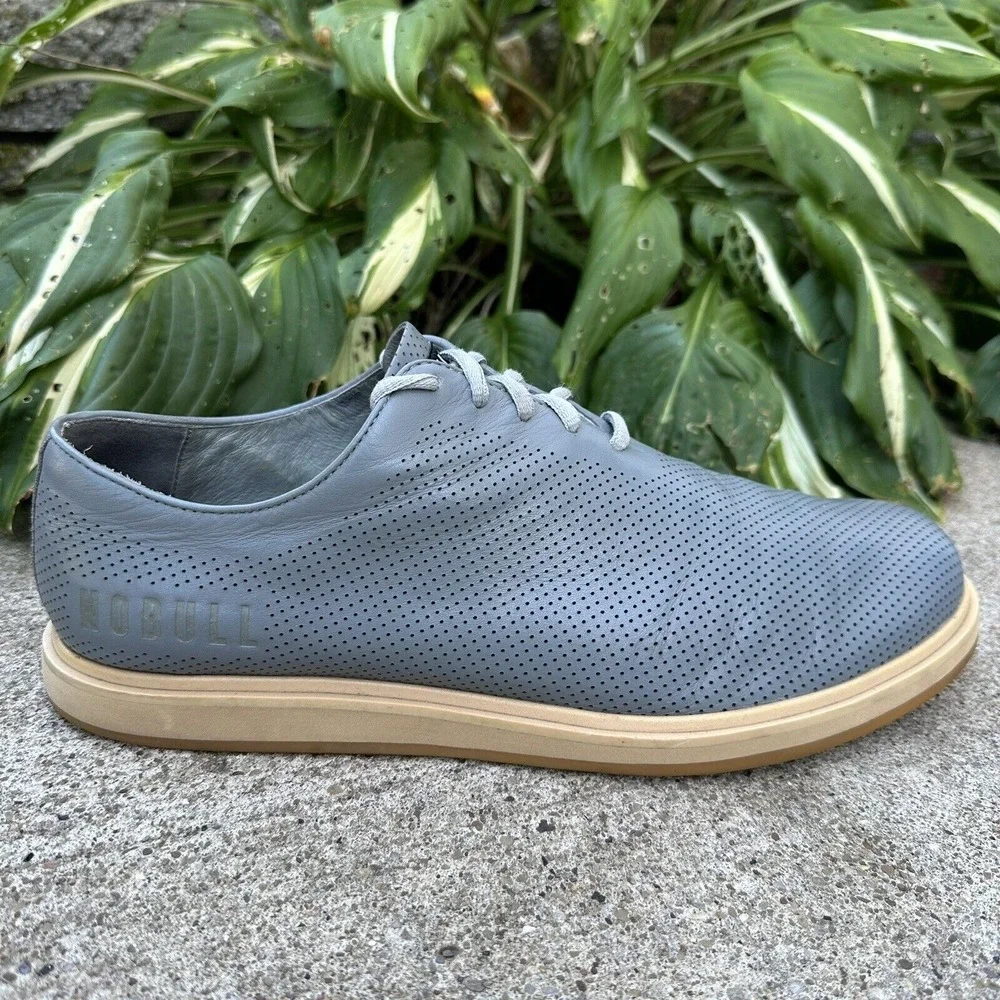Light Blue Perforated Men's Casual Shoe -